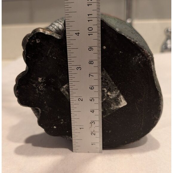 Hand-Painted Egyptian Bastet Cat Figurine with Patterns Scarab Designs - Picture 11 of 12